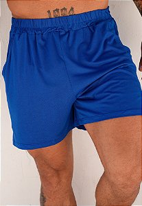 Shorts Viscomalha Azul Bic