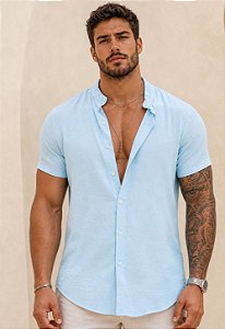 Camisa Duna Gola Padre Azul Bebê