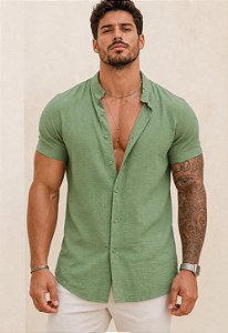 Camisa Duna Gola Padre Verde Menta