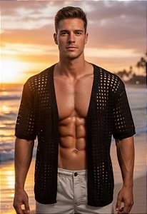 Kimono Tricot Preto