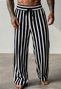 Calça Pantalona Listrada