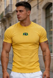 Camiseta Ribana Brasil Amarela
