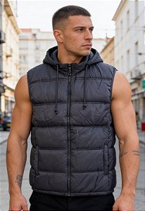 Colete Puffer Preto
