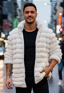 Casaco Puffer Pelo