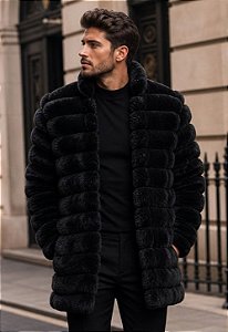 Casaco Puffer Pelo