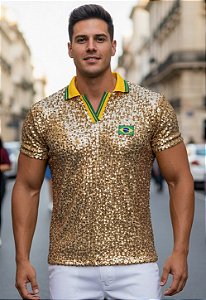 Camisa Paetê Brasil