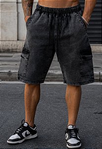 Shorts Cargo Sarja Jeans Estonado