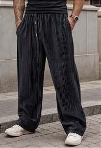 Calça Veludo Plissada