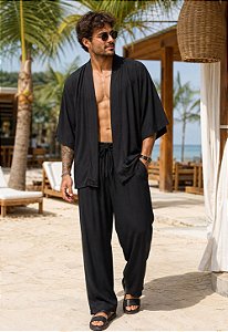 Conjunto Kimono + Calça