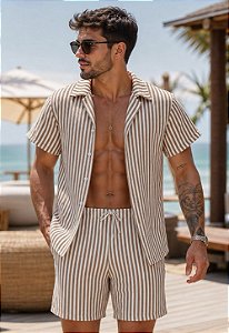 Conjunto Duna Listrado Havana