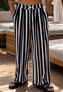 Calça Viscolinho Listrada