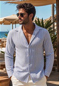 Camisa Duna Manga 7/8 Listrada Portofino