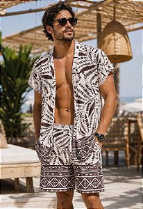 Conjunto Kimono Estampado Bali