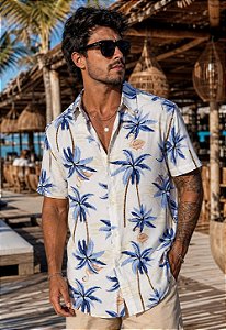 Camisa Viscolinho Estampada Noronha