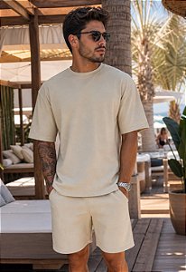 Conjunto Oversized Texturizado Solar
