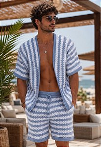 Conjunto Kimono Oversized + Shorts Coast