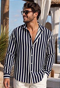 Camisa Viscolinho Wave