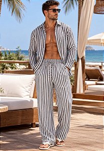 Conjunto Listrado Duna Aruba