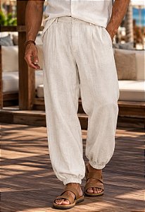 Calça Linho Jogger Aureo