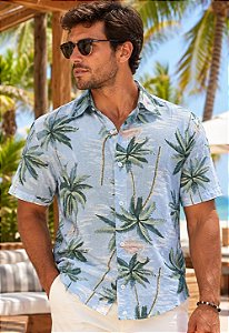 Camisa Viscolinho Estampada Verona