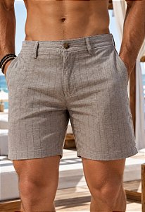 Shorts Alfaiataria Listrado Brisa