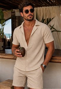 Conjunto Polo Texturizado Noronha