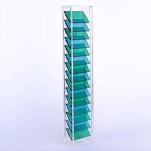 Quadro Tira Fusões verde / azul