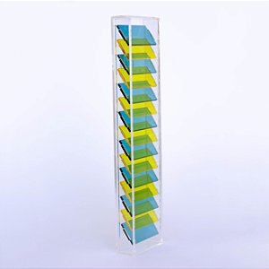 Quadro Tira Fusões azul/amarelo