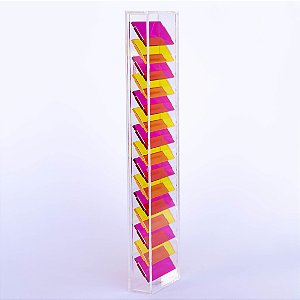 Quadro Tira Fusões magenta/amarelo
