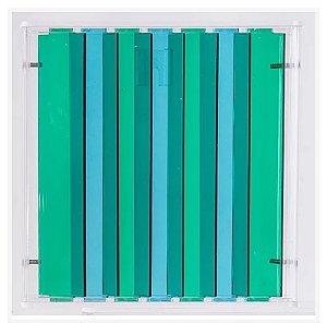 Quadro Fusões verde/azul 20cm X 20cm