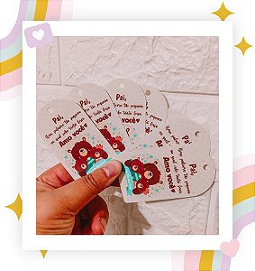 Tags Semicircular - Feliz Dia dos Pais | 20 Unidades