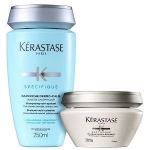 Kit Kérastase Bain Rich Dermo Calm e Masque Spécifique