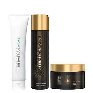 Sebastian Professional Dark Oil Shamp; Hydre (3 Produtos)