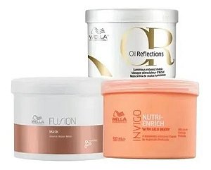 Wella Professionals Máscaras Enrich + Oil Reflections + Fusion 500g (Trio)
