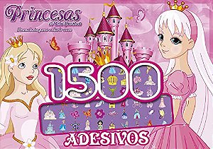Princesas prancheta para colorir com 1500 adesivos