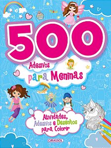 500 Adesivos para meninas - Azul