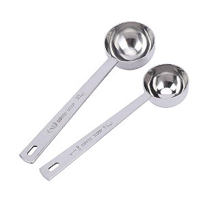 Conjunto Colher Medidora 15ml e 30ml Inox
