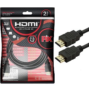 CABO HDMI 2M PIX 2.0 4K 018-2222