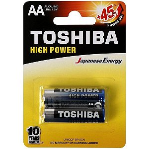 PILHA AA ALCALINA TOSHIBA LR6GCP C/2 72448