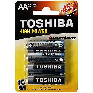PILHA AA ALCALINA TOSHIBA LR6GCP C/4 72449