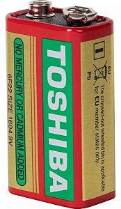 BATERIA 9V ZINCO TOSHIBA 6F22KG C/1 75259