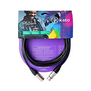 CABO MICROFONE 7M KATO K2 XLRM/XLRF PR