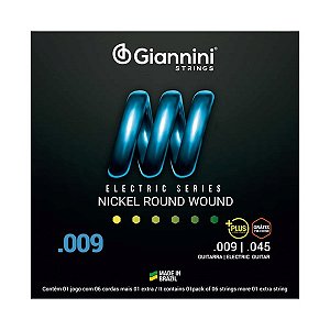 ENCORDOAMENTO GUITARRA 009 GIANNINI *GEEGSTP9*