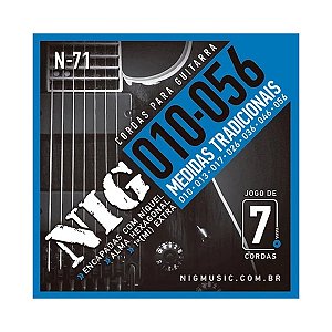 ENCORDOAMENTO GUITARRA 7C 010 NIG N71