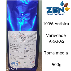 CAFÉ EM GRÃO 100% ARABICA BUENO BRANDÃO 500g - ARARAS