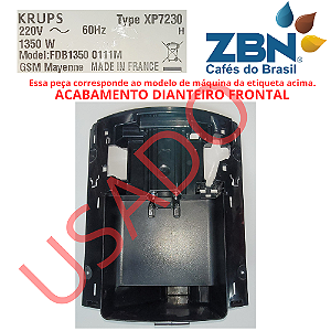 KRUPS XP7230 ACABAMENTO DIANTEIRO FRONTAL DA MÁQUINA MODELO FDB13500111M