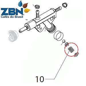 MOLA DA VALVULA DO REGISTRO DE FLUXO GAGGIA/SAECO BESANA/XSMALL - 11008077