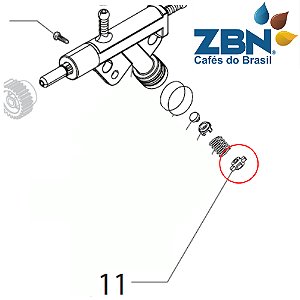 TAMPA DA VALVULA DO REGISTRO DE FLUXO GAGGIA/SAECO BESANA/XSMALL - 11008106