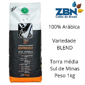CAFÉ EM GRÃO 100% ARABICA PRIMA QUALITA 1 Kg - BLEND