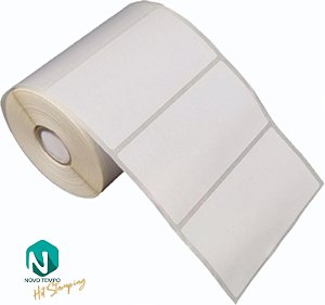 Etiqueta Adesiva 100x66mm 10x6,6cm Couche p/ Zebra Argox Elgin - Rolo c/ 435 (30m)